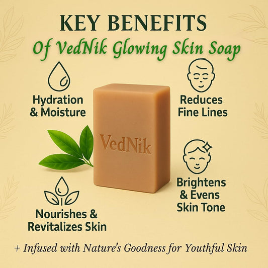 VedNik Glowing Skin Soap with Multani Mitti