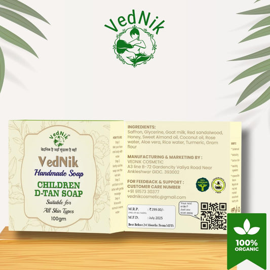 VedNik Kids D-Tan Handmade Soap | 100g