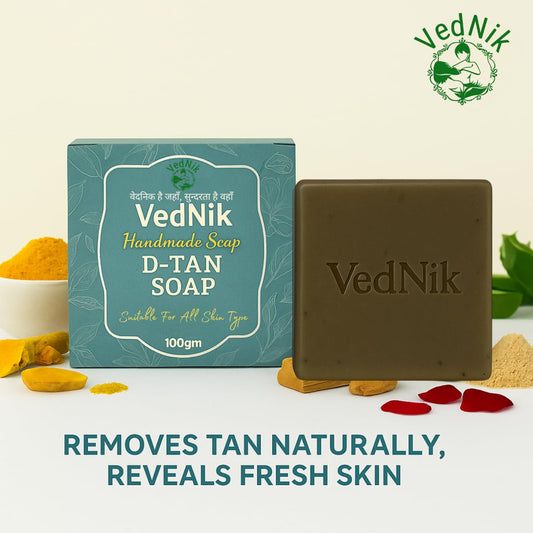 VedNik De-Tan Herbal Soap  Paraben-Free | 100g
