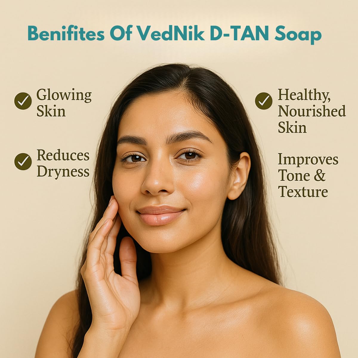 VedNik De-Tan Herbal Soap  Paraben-Free | 100g